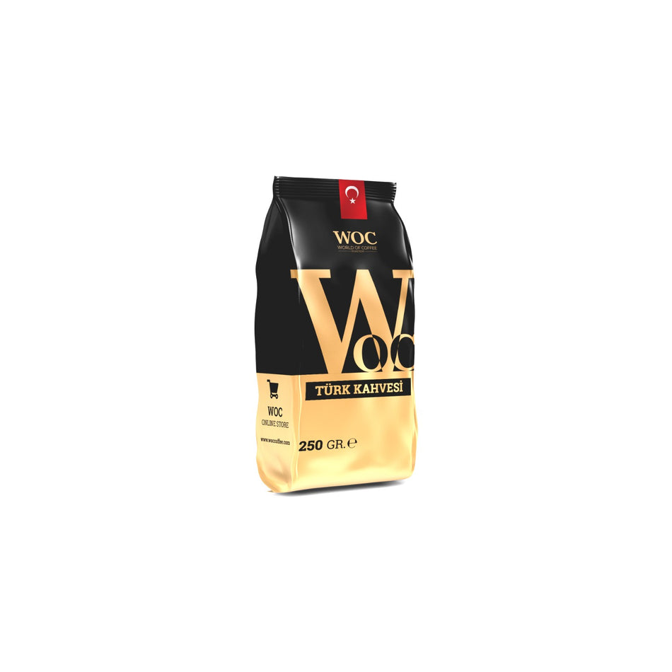 WocTurk Coffee 250 g – 100% Arabica, Turkish Origin, Traditional Taste, Suitable for Espresso and Filter Coffee - MALLTURK