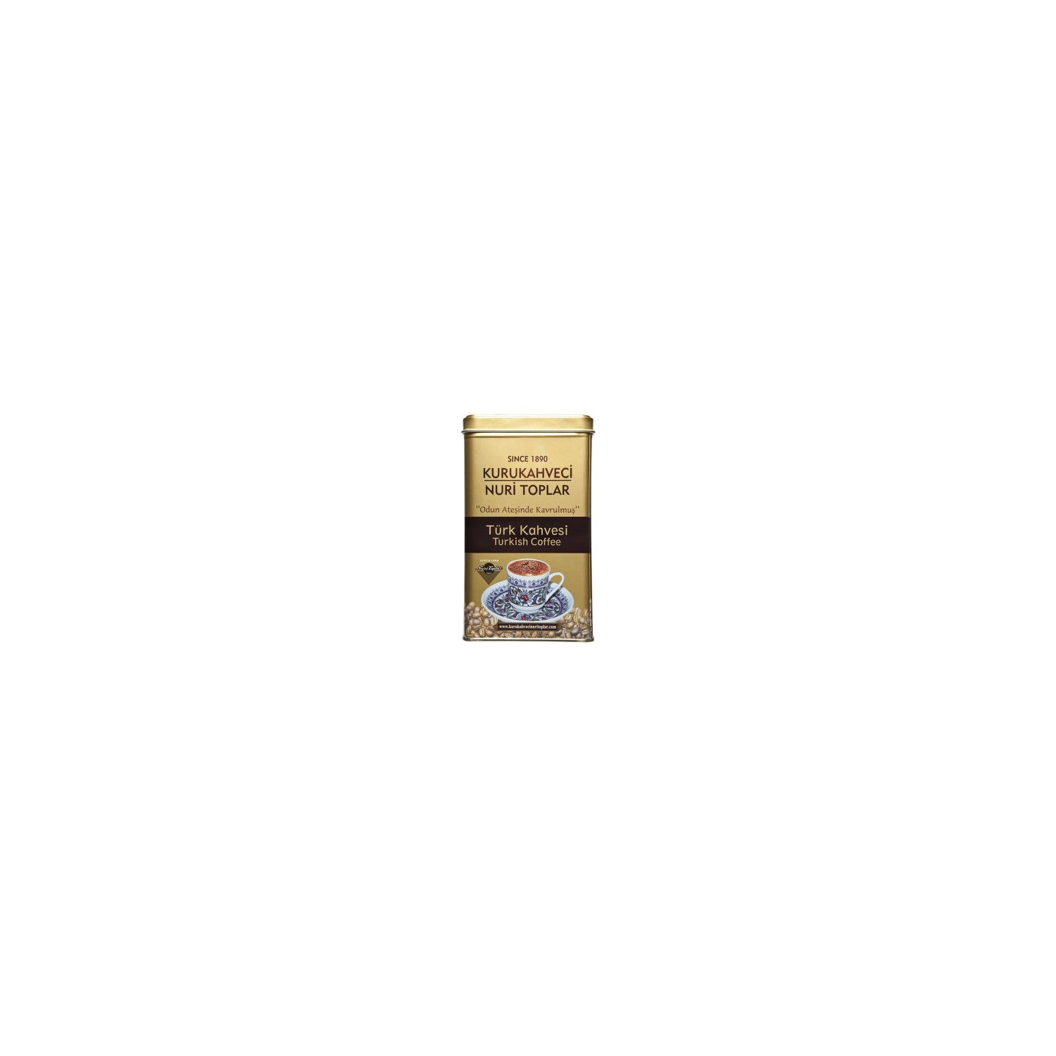 Nuri Toplar Turkish Coffee in a Tin Can, 300 gr - MALLTURK