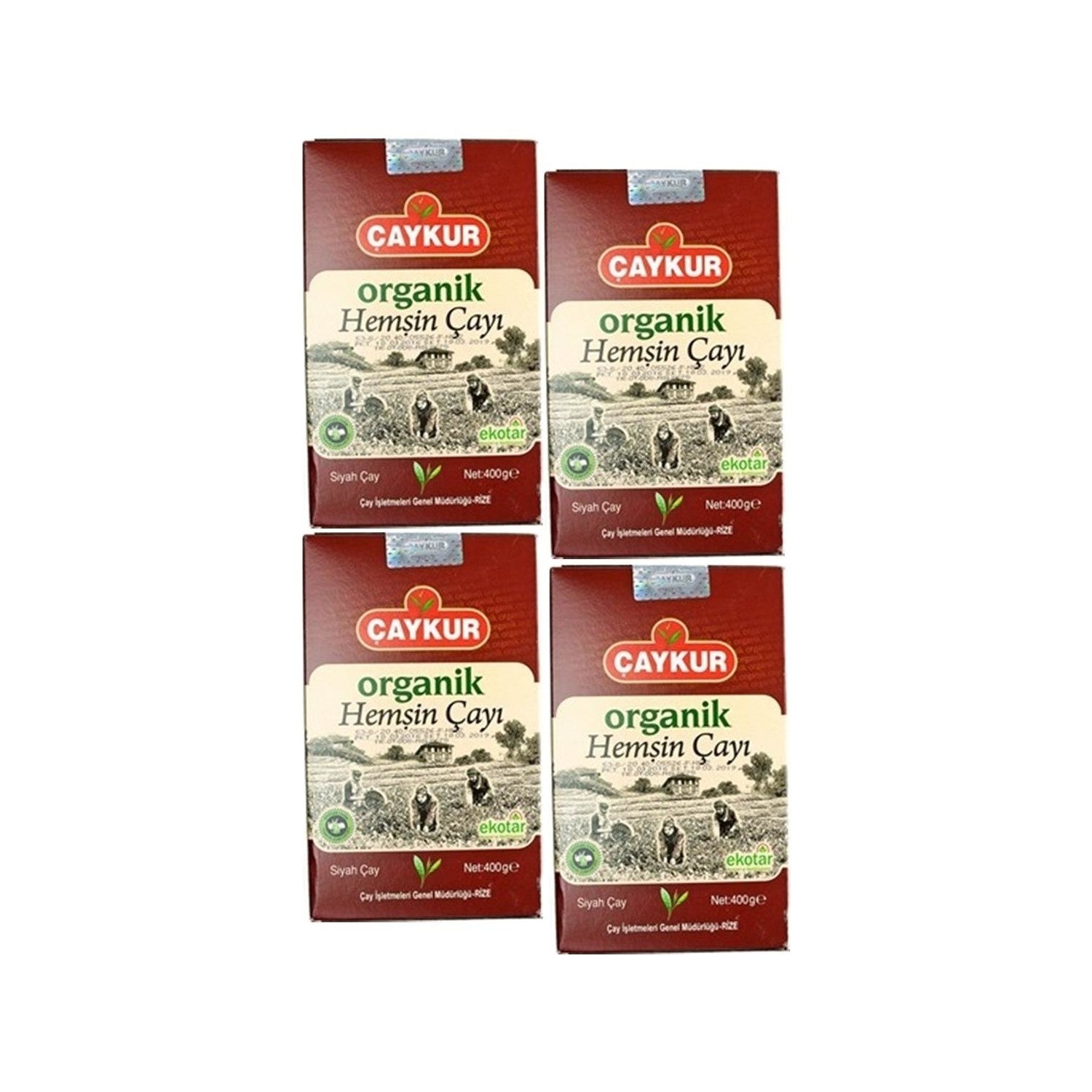 Caykur Organik Hemsin Siyah tea 4 x 400 g natural flavored quality tea - MALLTURK