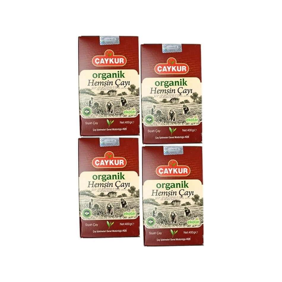 Caykur Organik Hemsin Siyah tea 4 x 400 g natural flavored quality tea - MALLTURK