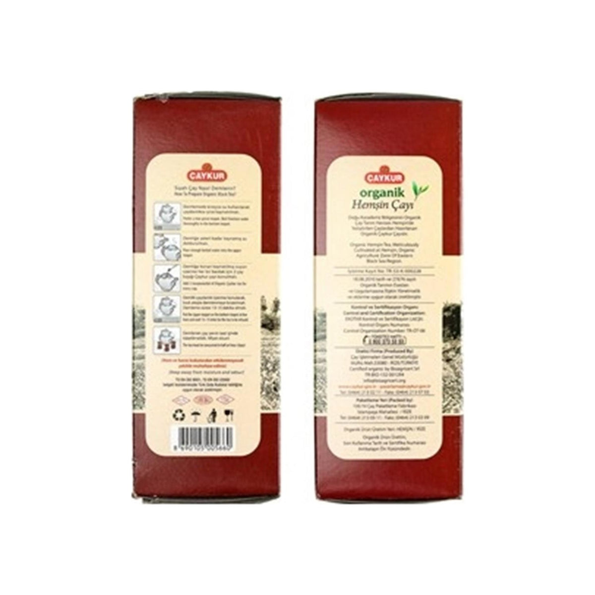 Caykur Organik Hemsin Siyah tea 4 x 400 g natural flavored quality tea - MALLTURK
