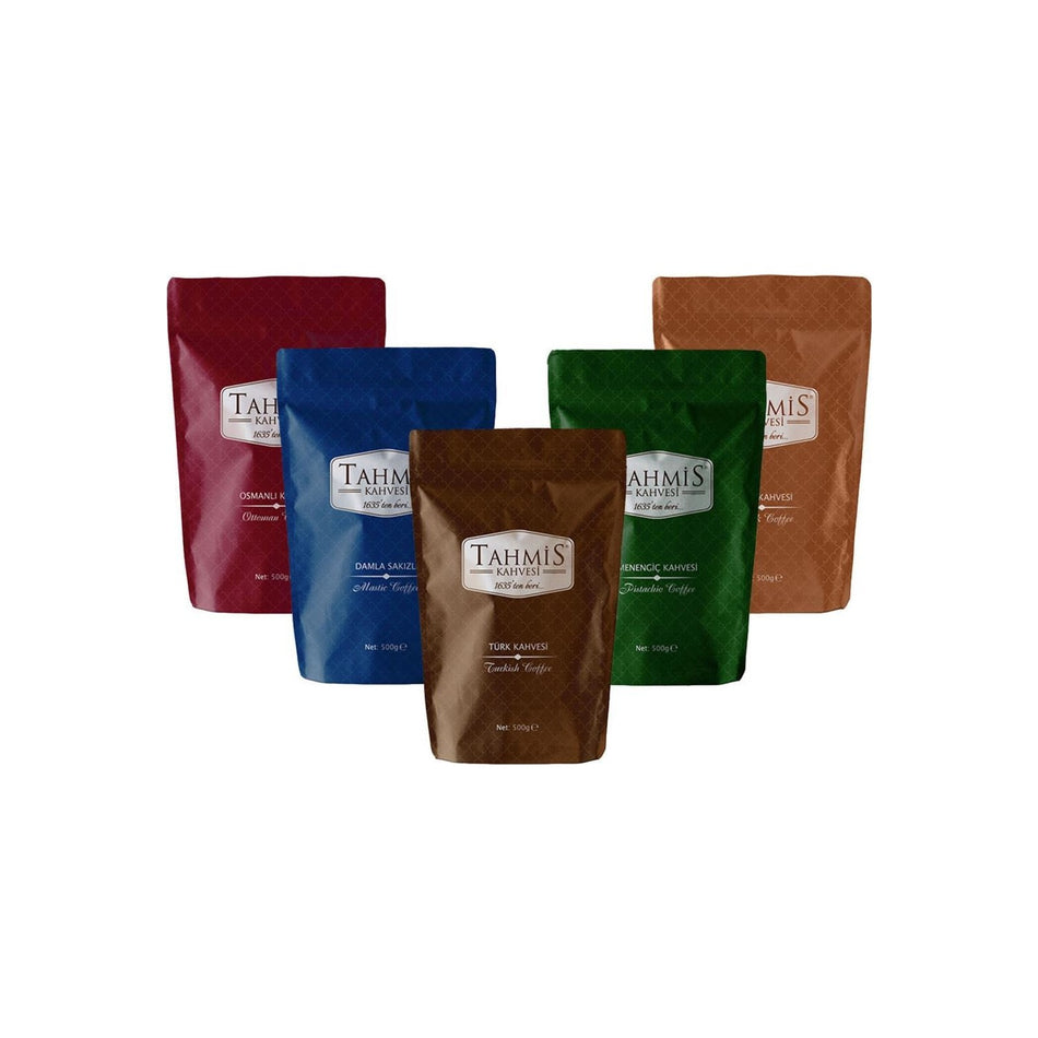 Tahmis 5-Piece Turkish Coffee Special Set 500 gr - Since 1635 - MALLTURK