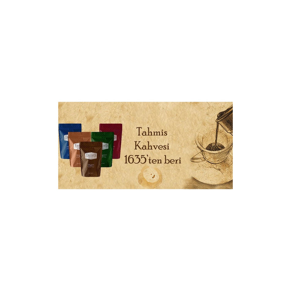 Tahmis 5-Piece Turkish Coffee Special Set 500 gr - Since 1635 - MALLTURK