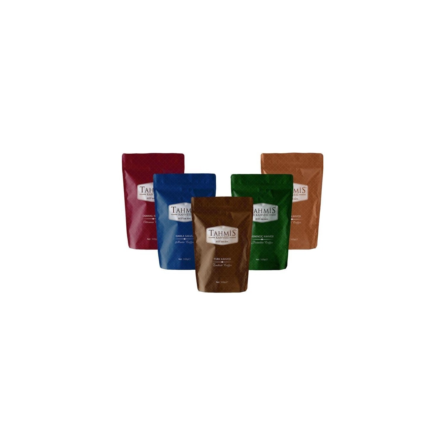 Tahmis 5-Piece Turkish Coffee Special Set 500 gr - Since 1635 - MALLTURK