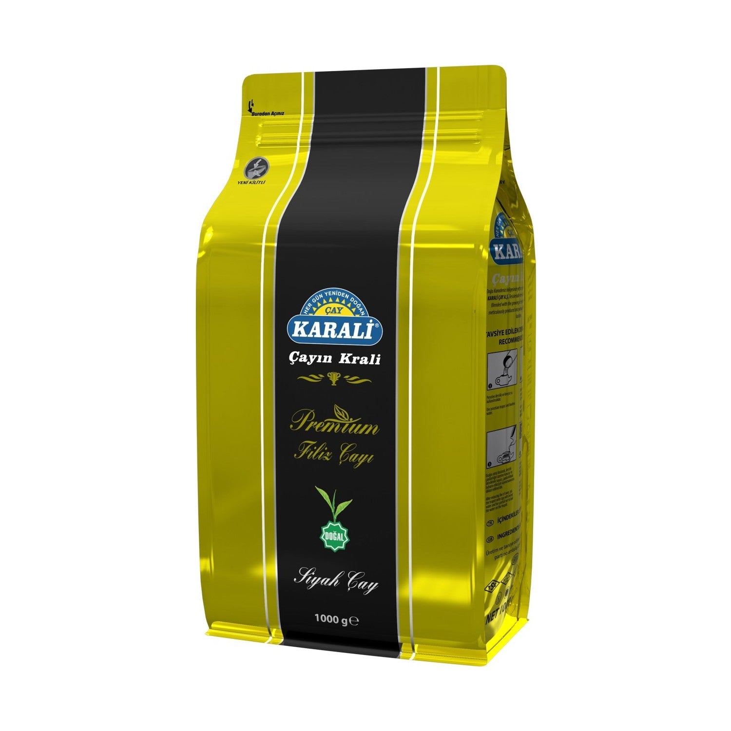 Karali tea Karali Premium sprout loose leaf tea 1000 g black tea Kalitesi with natural blend Rize Menseli - MALLTURK