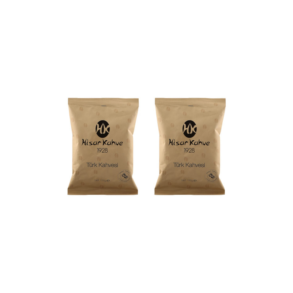 Hisar Coffee - Hisar Turkish Coffee 100 gr x 2 pack - MALLTURK