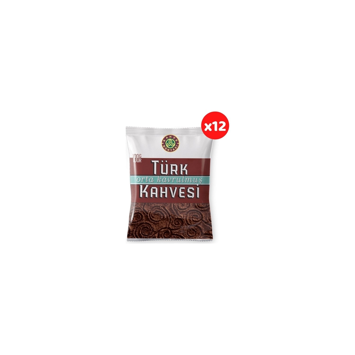 Coffee World Medium Roast Coffee 12 Packs 100 gr - MALLTURK