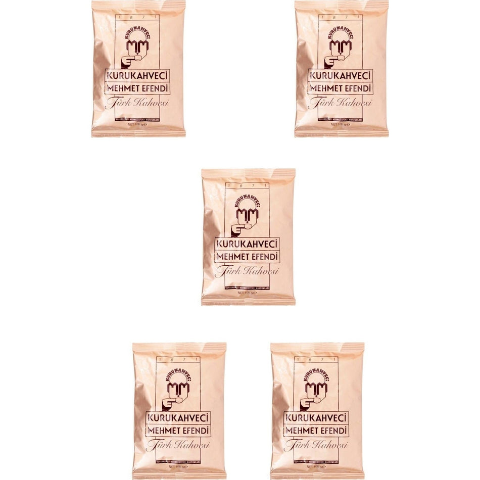 Kurukahveci Mehmet Efendi Turkish Coffee 100 gr x 5 pack - MALLTURK