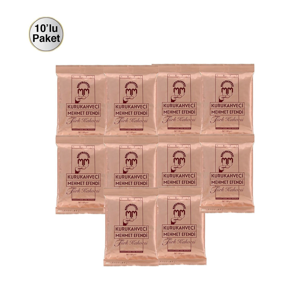Kurukahveci Mehmet Efendi Coffee 100 gr x 10 - MALLTURK