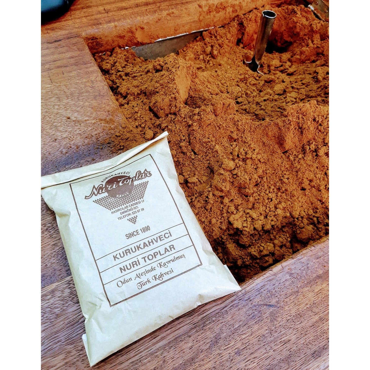 Nuri Toplar Turkish Coffee 250 gr Pouch Special Delicious Coffee - MALLTURK