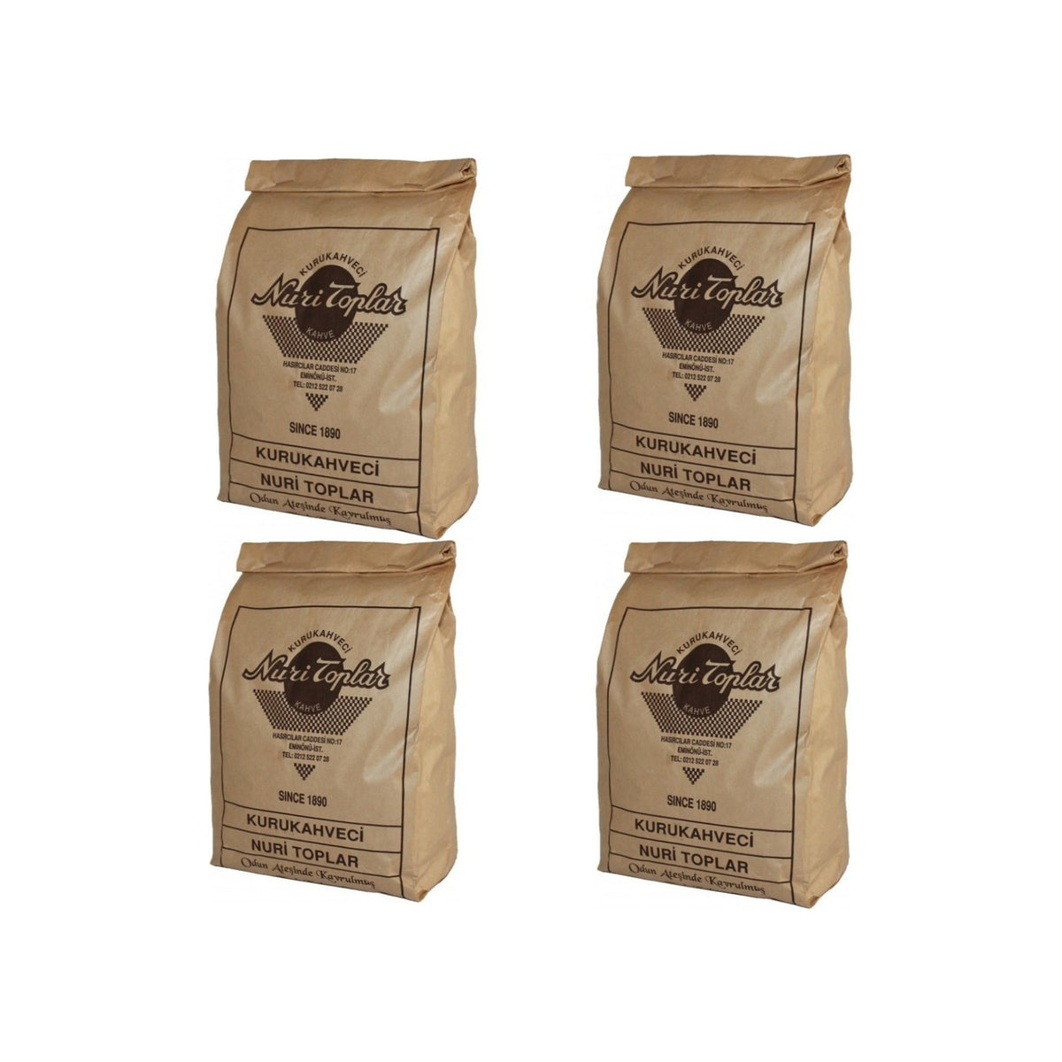 Nuri Toplar Turkish Coffee 250 gr 4-Pack - MALLTURK