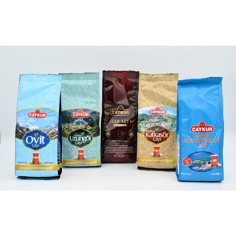 Caykur Ozel Elekalti Serisi Efsane 80 g Uzungol 80 g Ovit 80 g 42 Tirebolu 80 g Kafkasor 80 g 5-pack - MALLTURK