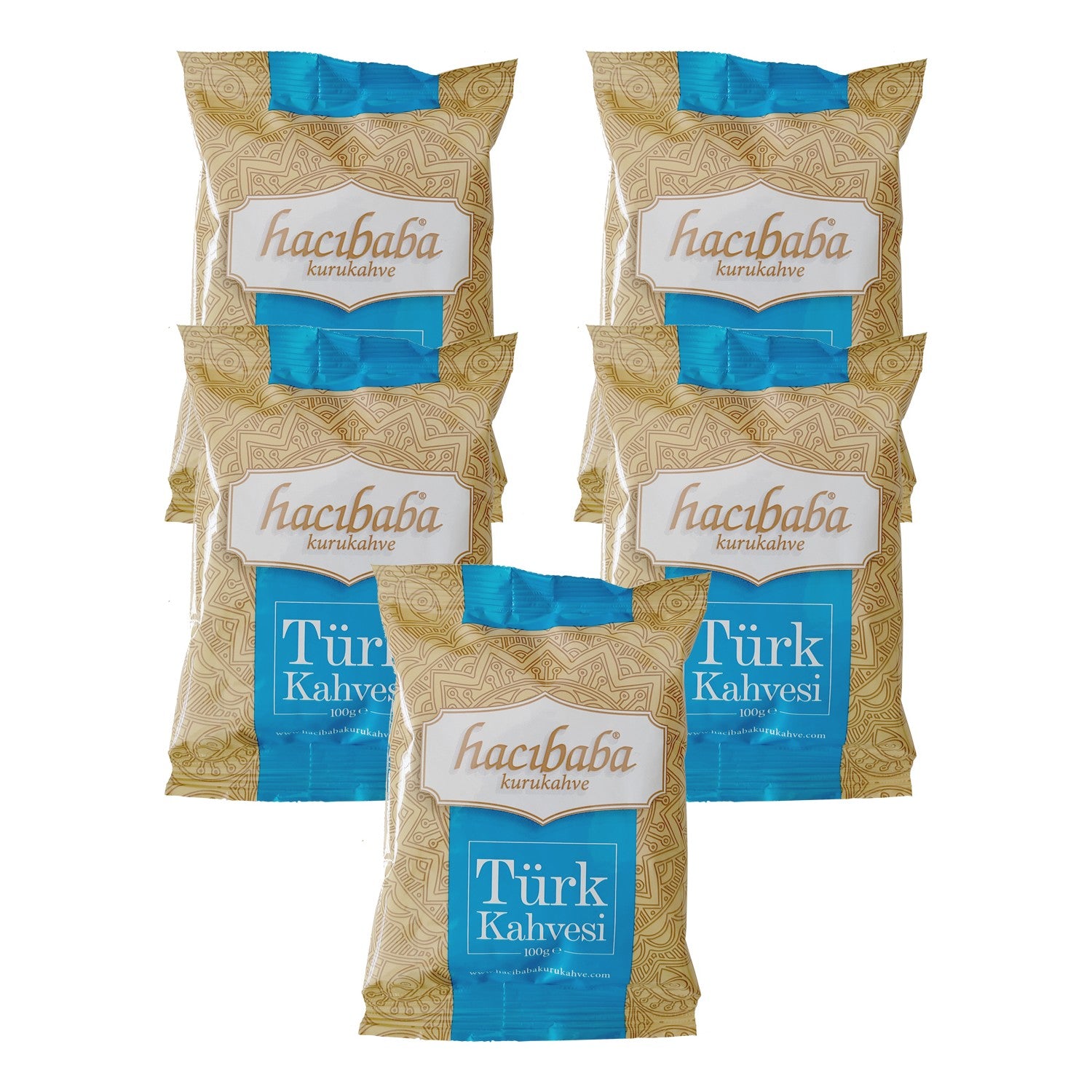 Hacibaba Turkish Coffee 100 gr x 5 pack - MALLTURK