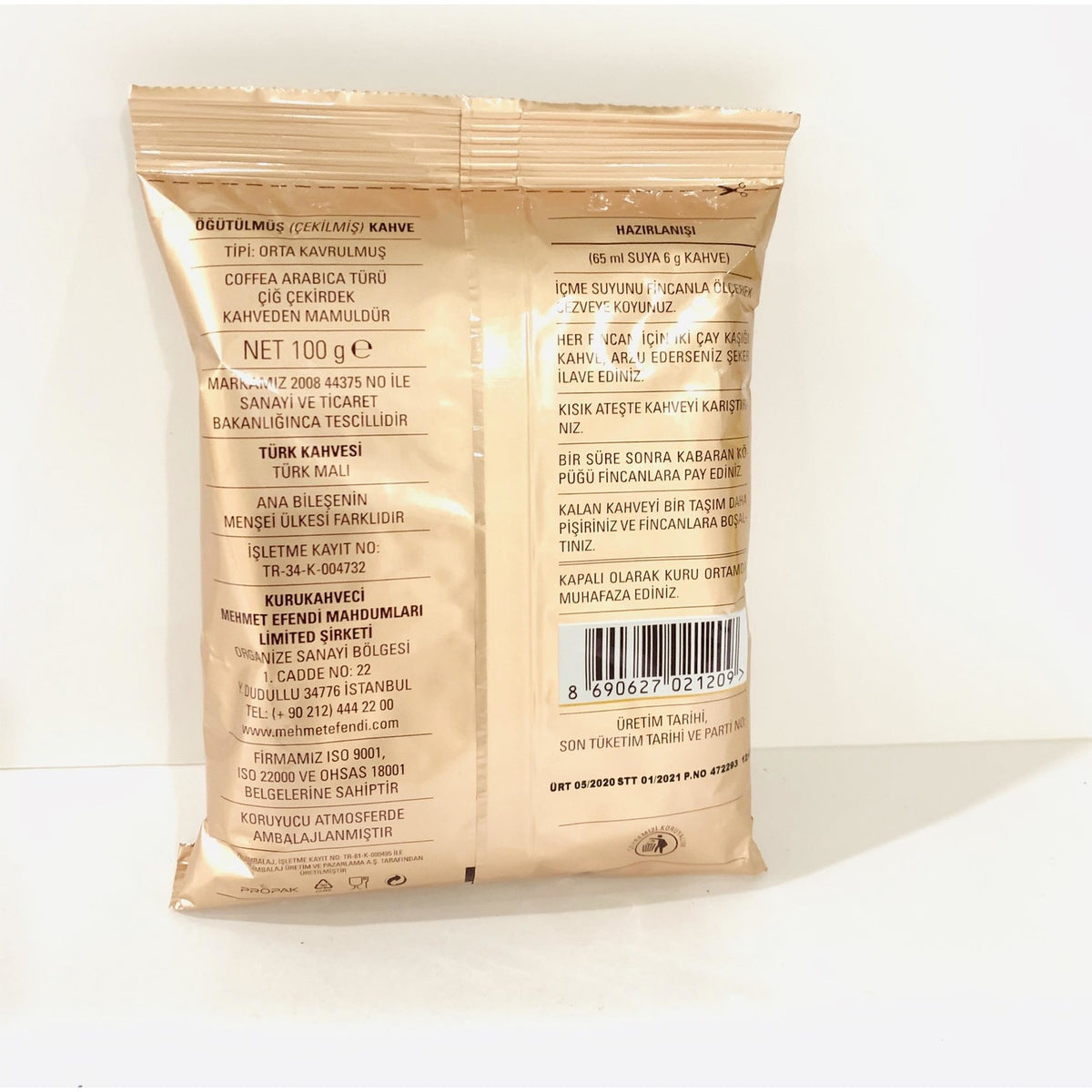 Kurukahveci Mehmet Efendi Turkish Coffee 100 gr 5-pack - MALLTURK