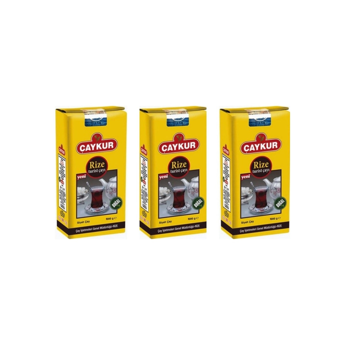 Caykur Rize Turist loose leaf black tea - 3 x 1 kg, Yuksek Kalite, Turkiye Uretimi - MALLTURK