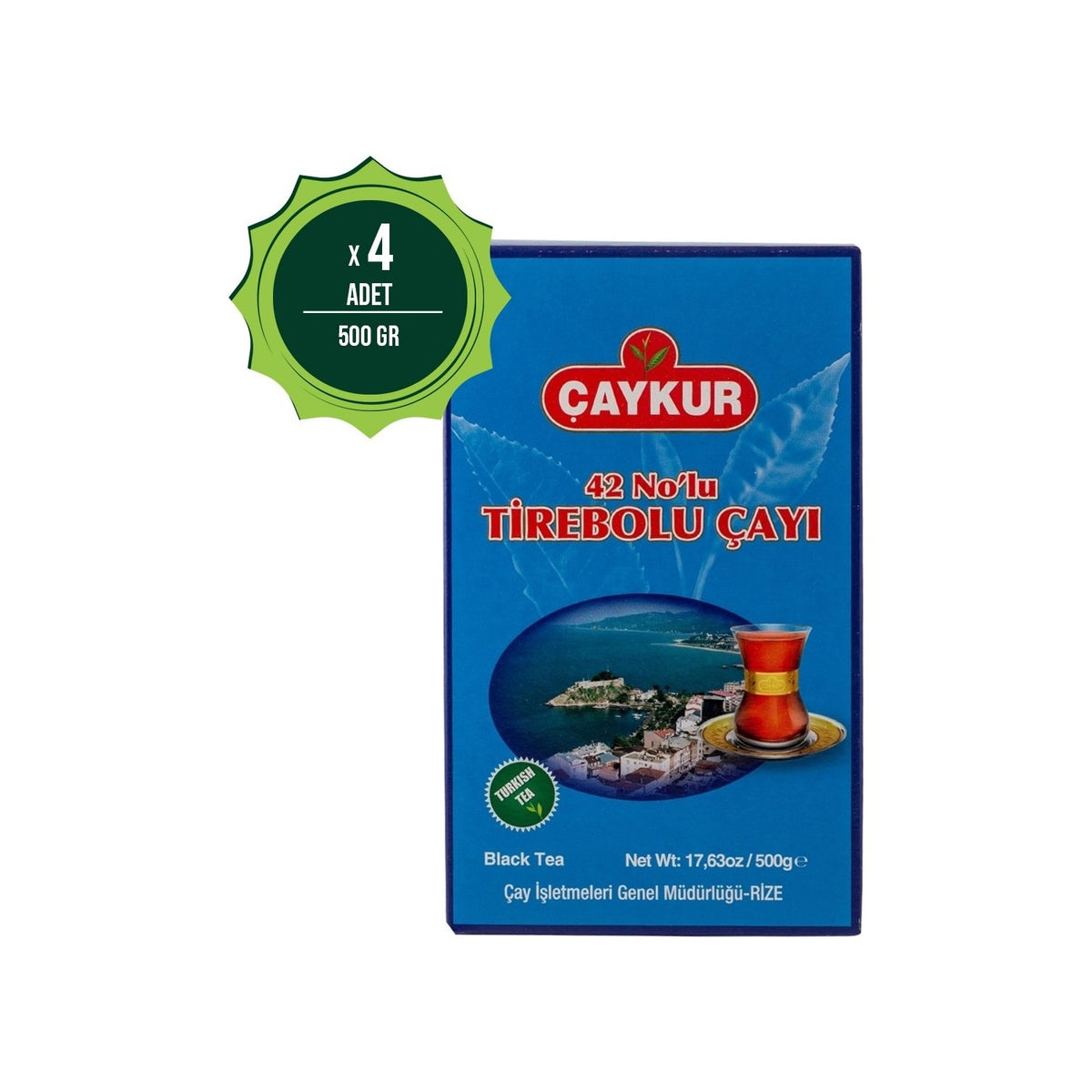 Caykur Tirebolu 42 No. black tea 2 kg 500 g x 4 quality Turk tea origin Rize