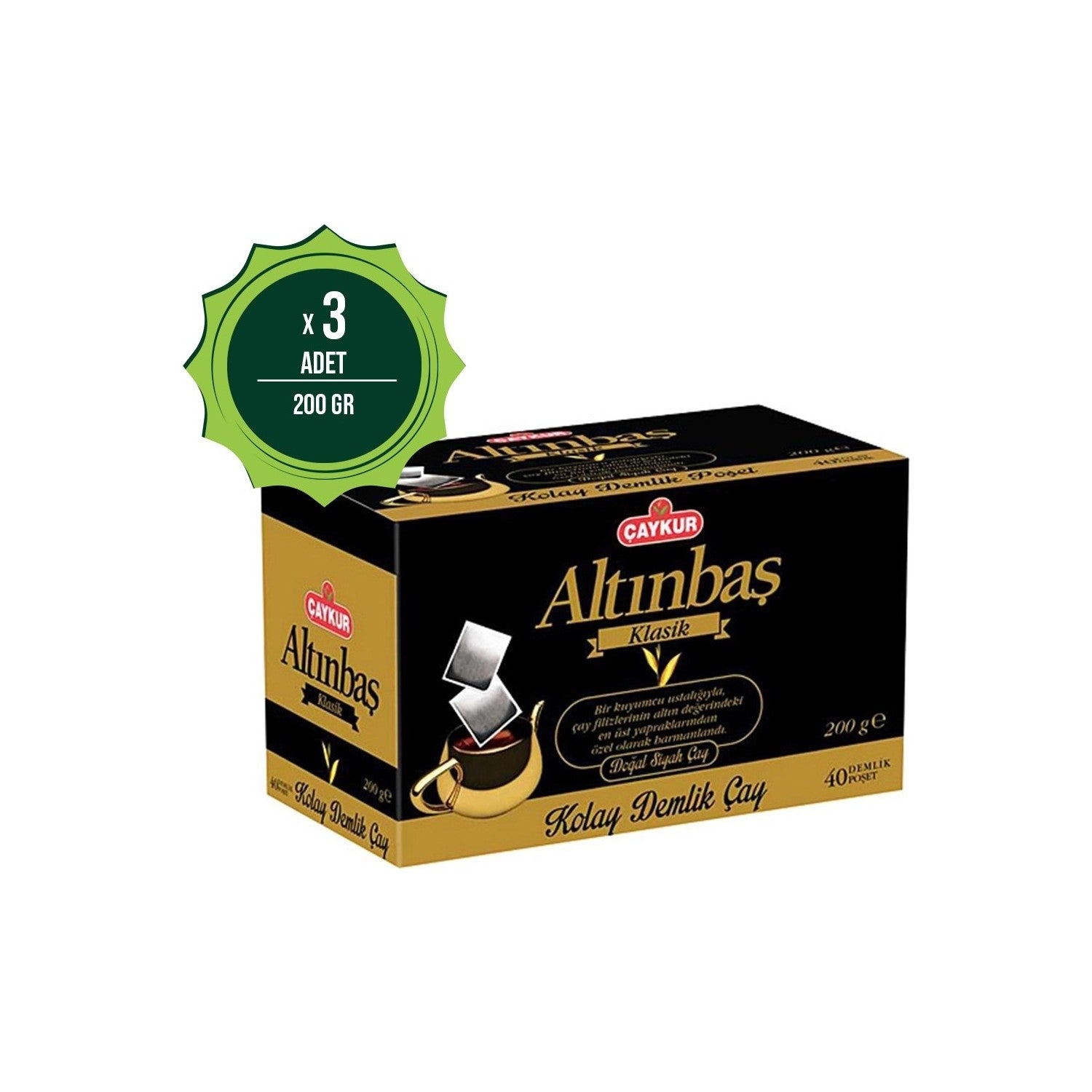 Caykur Altinbas black tea 600 g Kolay Demlik Kalitesiyle TORKU Menseli - MALLTURK