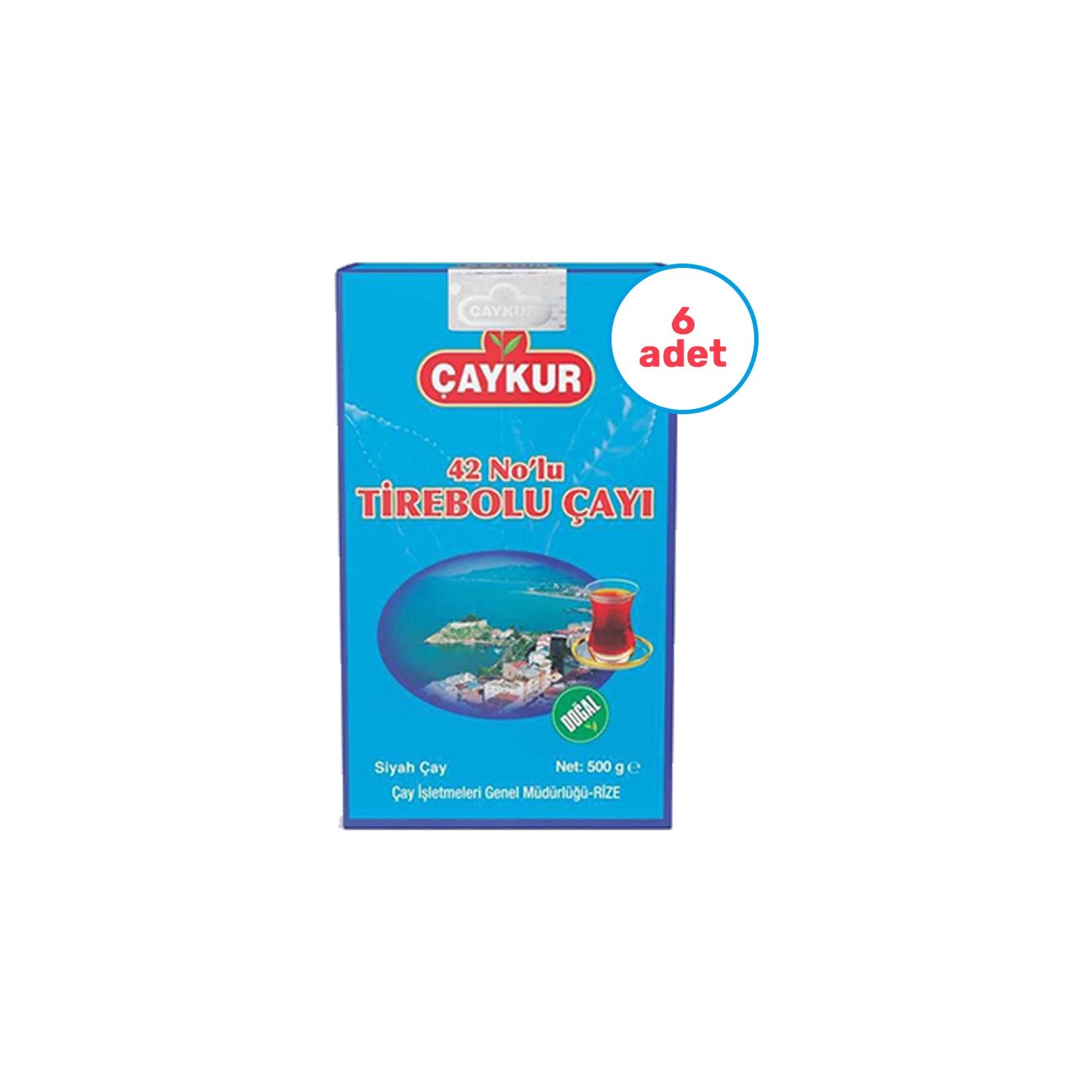 Caykur 6-pack 42 Nolu Tirebolu Dokme tea 500 g - MALLTURK