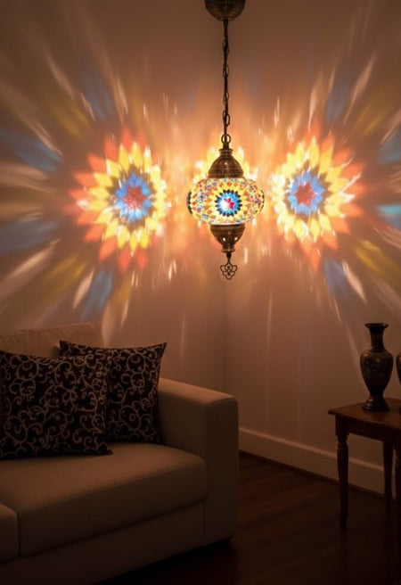 Turkish Mosaic Pendant Lamp - MALLTURK