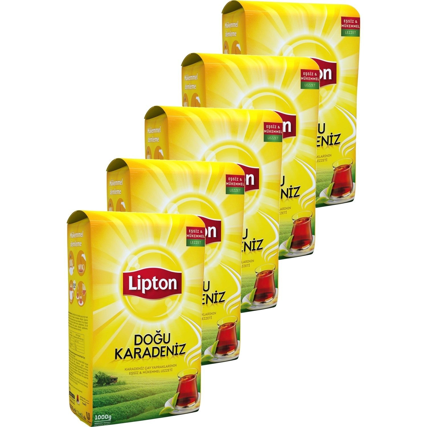 Lipton Dogu Karadeniz bergamot flavored tea 1000 g x 5-pack 5 kg quality natural leaf tea - MALLTURK
