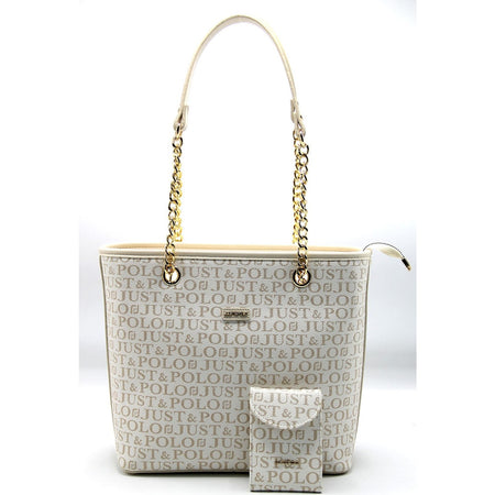 Just Polo Cream Women's Bag and Wallet Set - MALLTURK