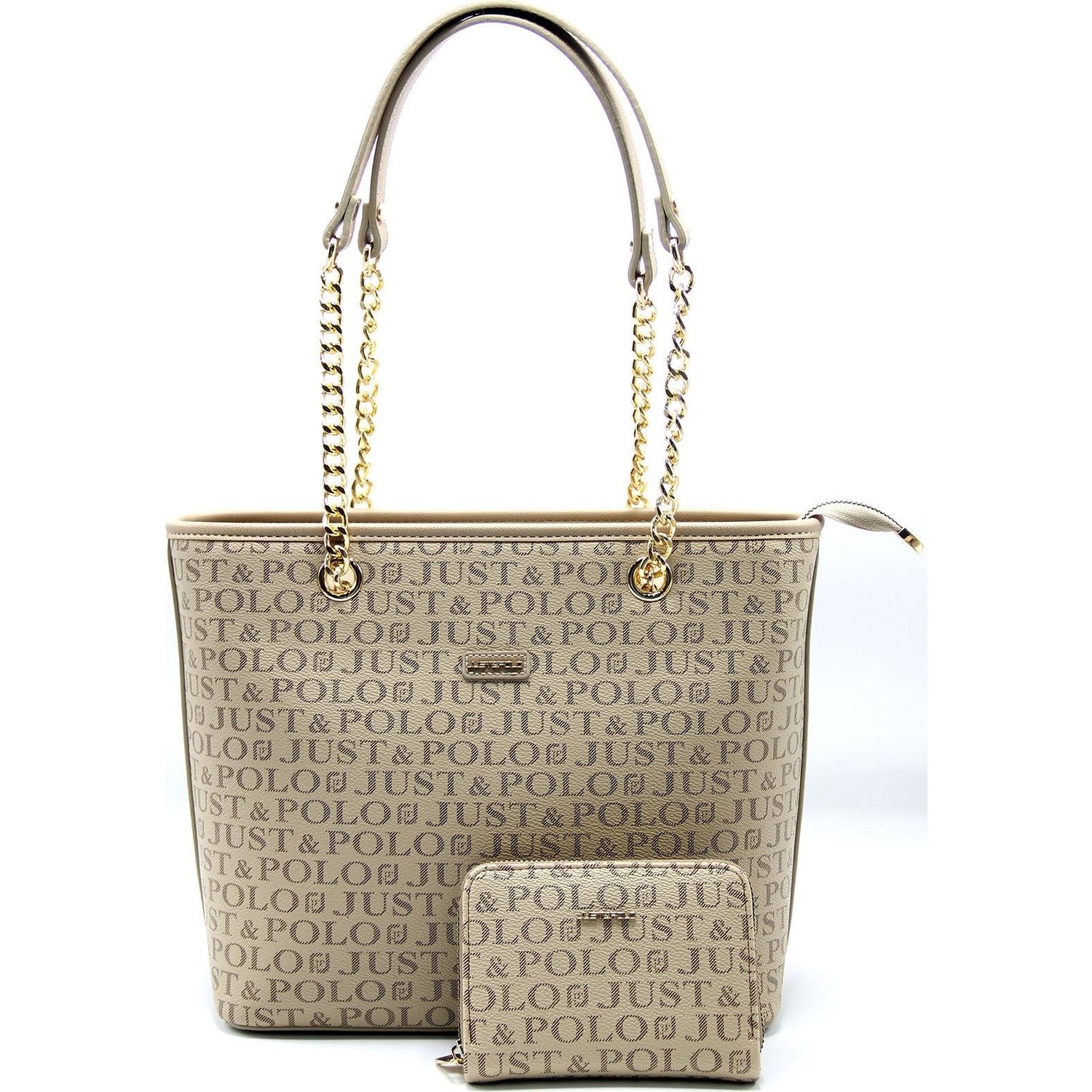 Just Polo Women's Bag and Wallet Set Color Sand Wallet Set - MALLTURK