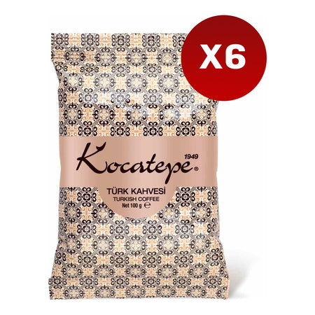 Kocatepe Coffee - Kocatepe Turkish Coffee 100 gr Foil Pack of 6 - MALLTURK