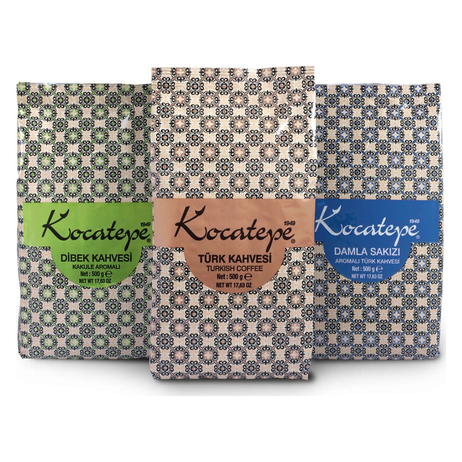 Kocatepe Coffee Lover 3 x 500 gr Foil Set - MALLTURK