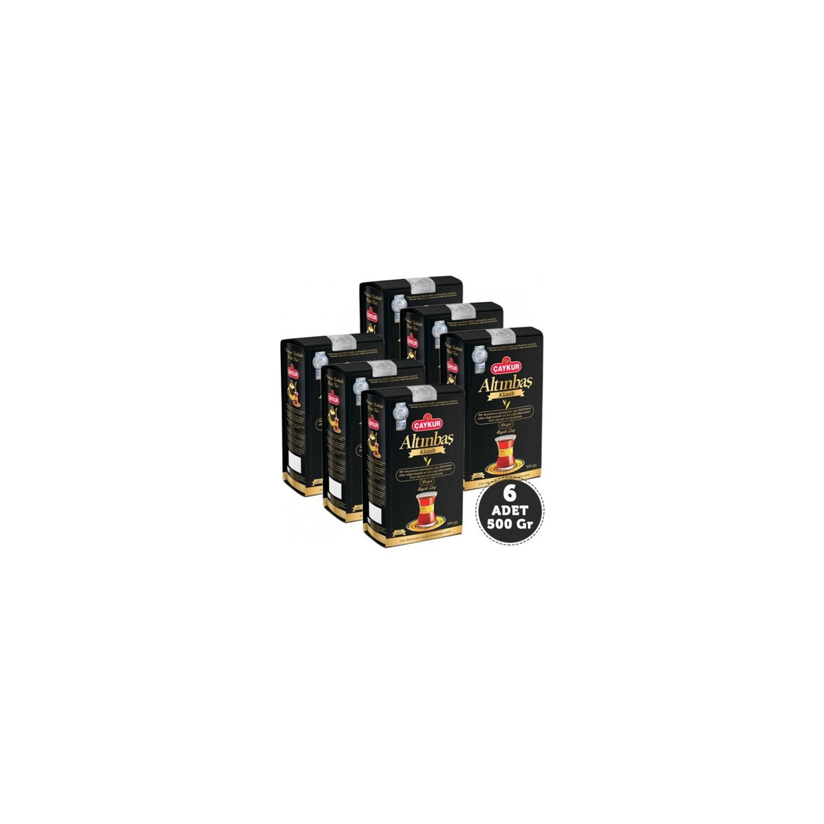 Caykur Altinbas black tea 500 g - 6 pieces, Turkiye Menseli, Yumusak and flavorful taste - MALLTURK