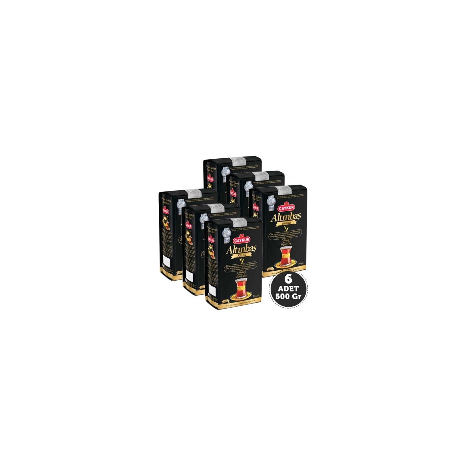 Caykur Altinbas black tea 500 g - 6 pieces, Turkiye Menseli, Yumusak and flavorful taste - MALLTURK