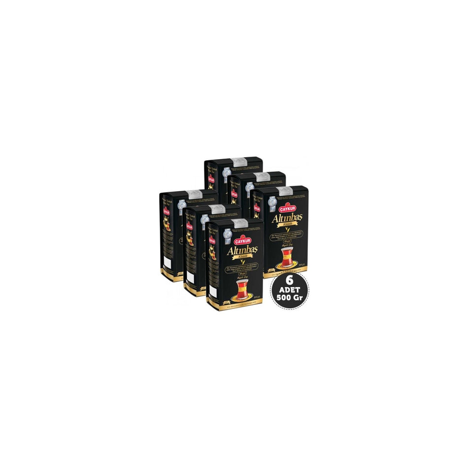 Caykur Altinbas black tea 500 g - 6 pieces, Turkiye Menseli, Yumusak and flavorful taste - MALLTURK