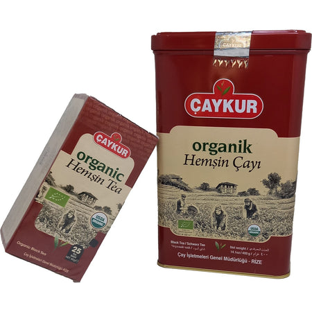 Caykur Hemsin tea Metal Kutu 400 g and Hemsin black tea filter tea bags 50 g - 2-pack Avantaj - MALLTURK