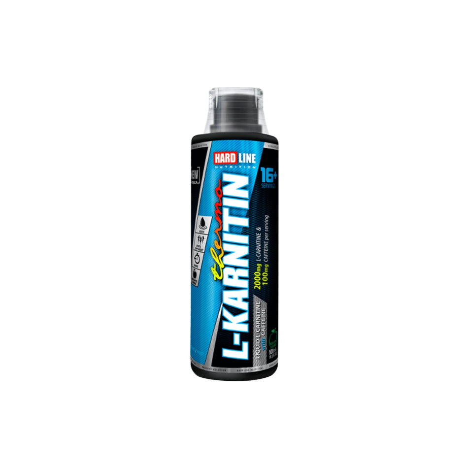 Hardline Nutrition L-Carnitine Thermo 500 ml 2000 mg 16 Servings Liquid Green Apple Flavored - MALLTURK