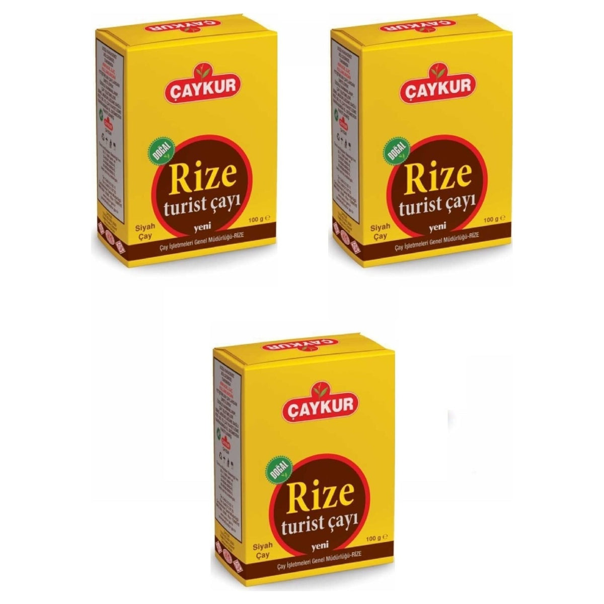 Caykur Rize Turist tea 100 g x 3 Lu - MALLTURK