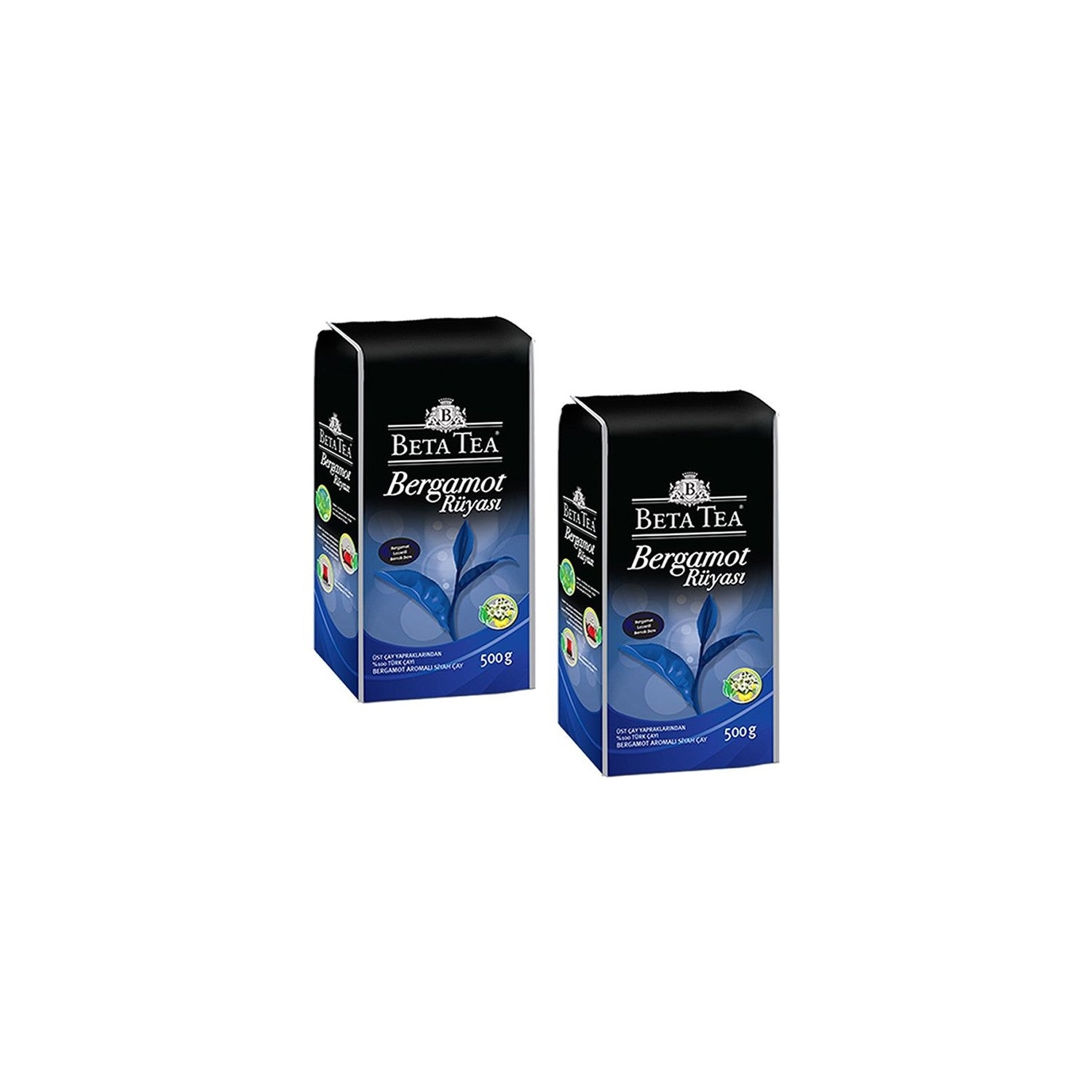 Beta Tea Bergamot Ruyasi 1 kg black tea Iki pack Ferahlatici Bergamot Aromasiyla - MALLTURK