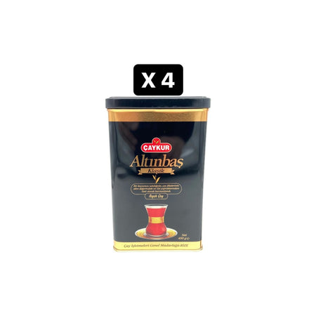 Caykur Altinbas Klasik metal tin tea 400 g x 4 pieces - MALLTURK