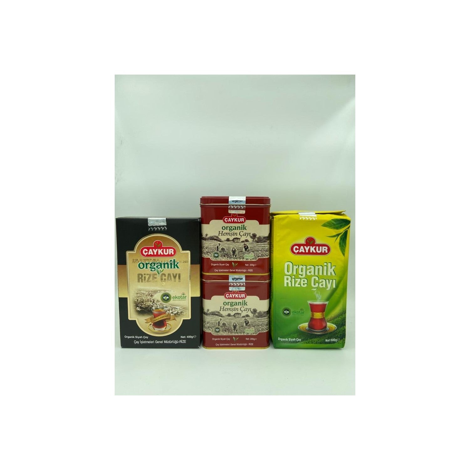 Caykur Organik tea Uclusu (Hemsin 200 g x 2 , Rize 400 g, Rize 500 g) - MALLTURK