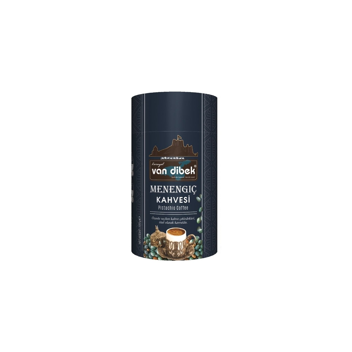 Van Dibek Turkish Coffee, Van Dibek menengic 250 gr Cylindrical Can - MALLTURK