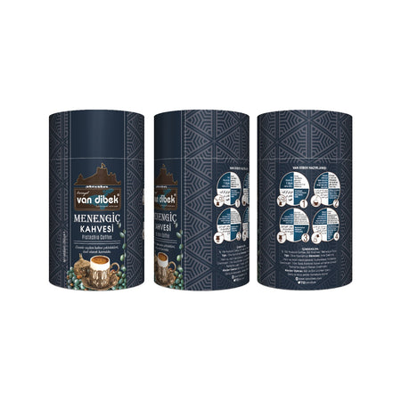 Van Dibek Turkish Coffee, Van Dibek menengic 250 gr Cylindrical Can - MALLTURK