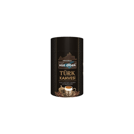 Van Dibek Turkish Coffee, Cylindrical Box, 250 gr - MALLTURK