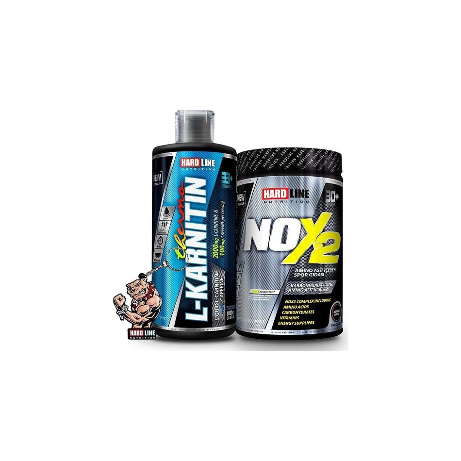 Hardline Nutrition Hardline Nox 2 + L-Carnitina Termogenico alla mela verde