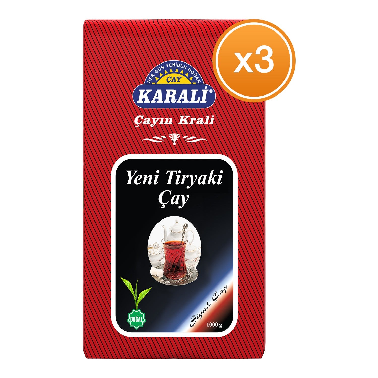 Karali tea Tiryaki loose leaf tea 1 kg x 3 pieces