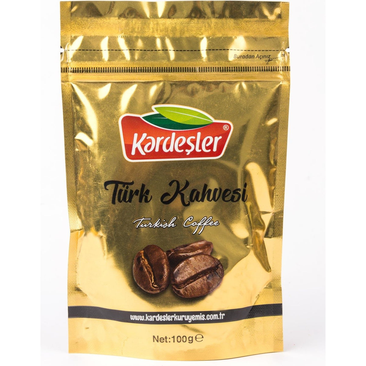 Kardesler Kuruyemis Soft Flavor Turkish Coffee 100 g Resealable Package - MALLTURK