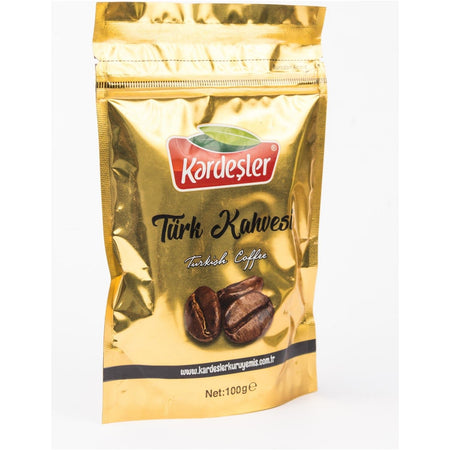Kardesler Kuruyemis Soft Flavor Turkish Coffee 100 g Resealable Package - MALLTURK