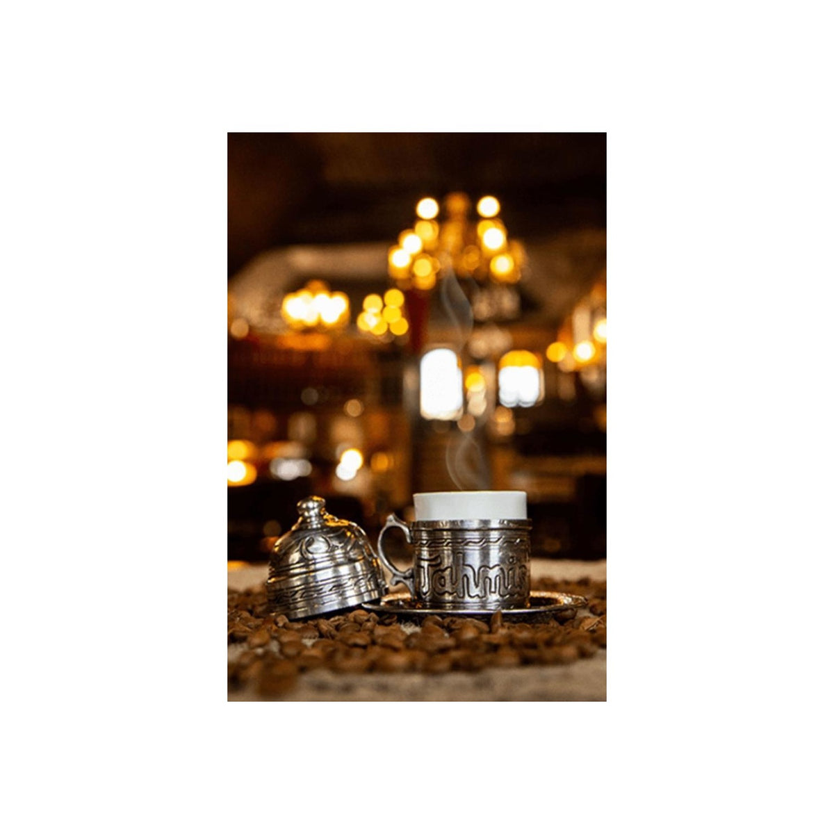 Tahmis 10-Pack Medium Roast Cardamom Turkish Coffee 100 gr x 10 - MALLTURK