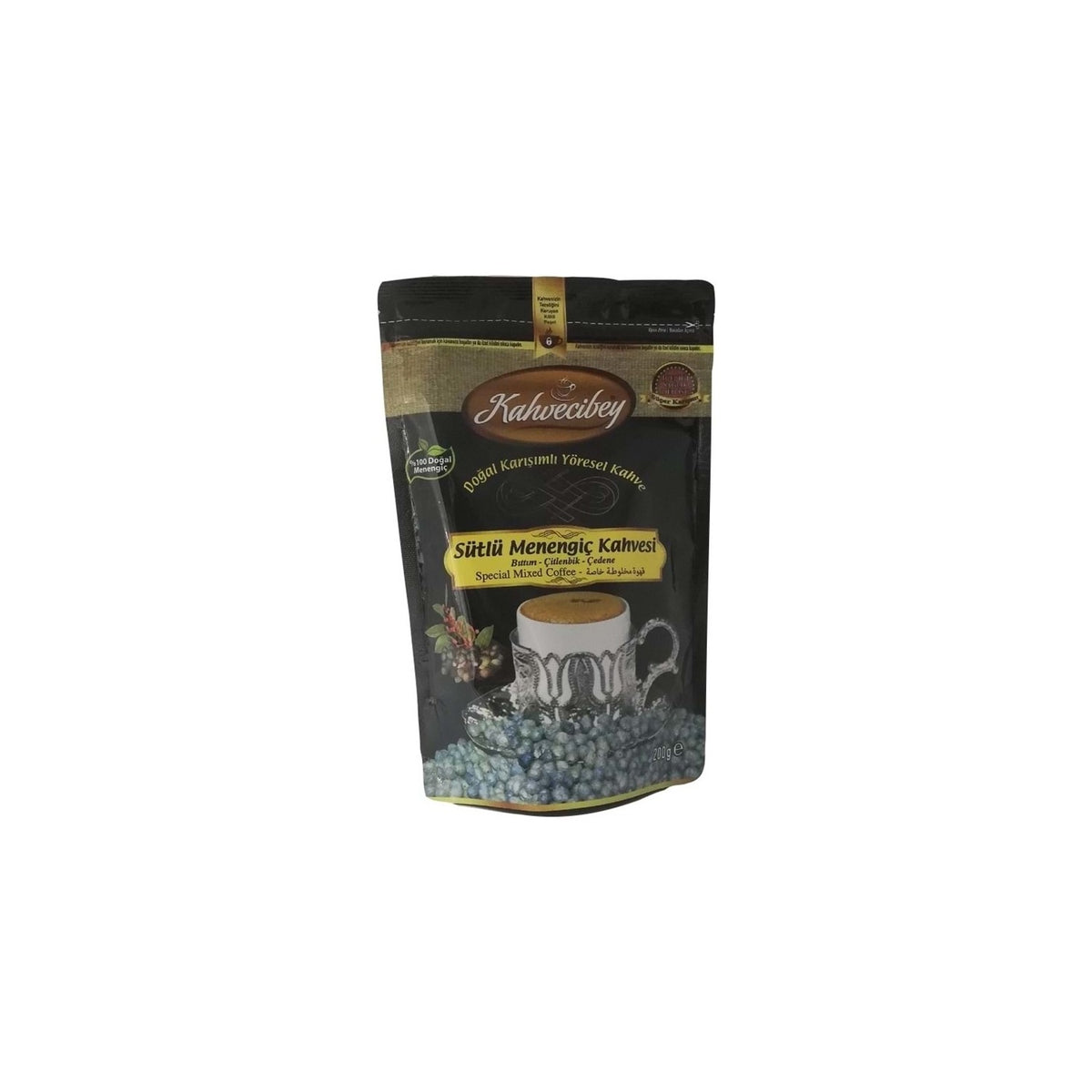 Kahvecibey Milk Flavored Menengic Coffee 200 g - MALLTURK