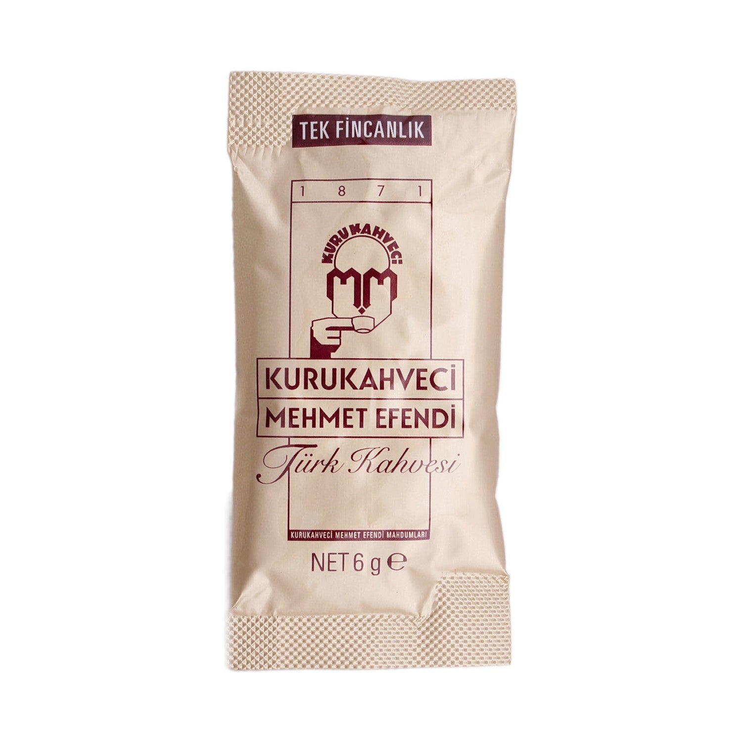 Kurukahveci Mehmet Efendi Turkish Coffee 6 gr (One Cup) 12 Pack - MALLTURK