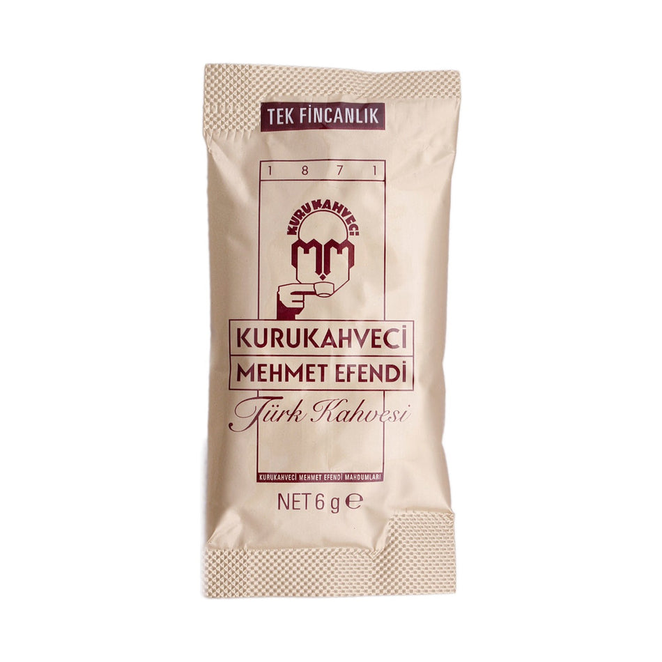 Kurukahveci Mehmet Efendi Turkish Coffee 6 gr (One Cup) 12 Pack - MALLTURK