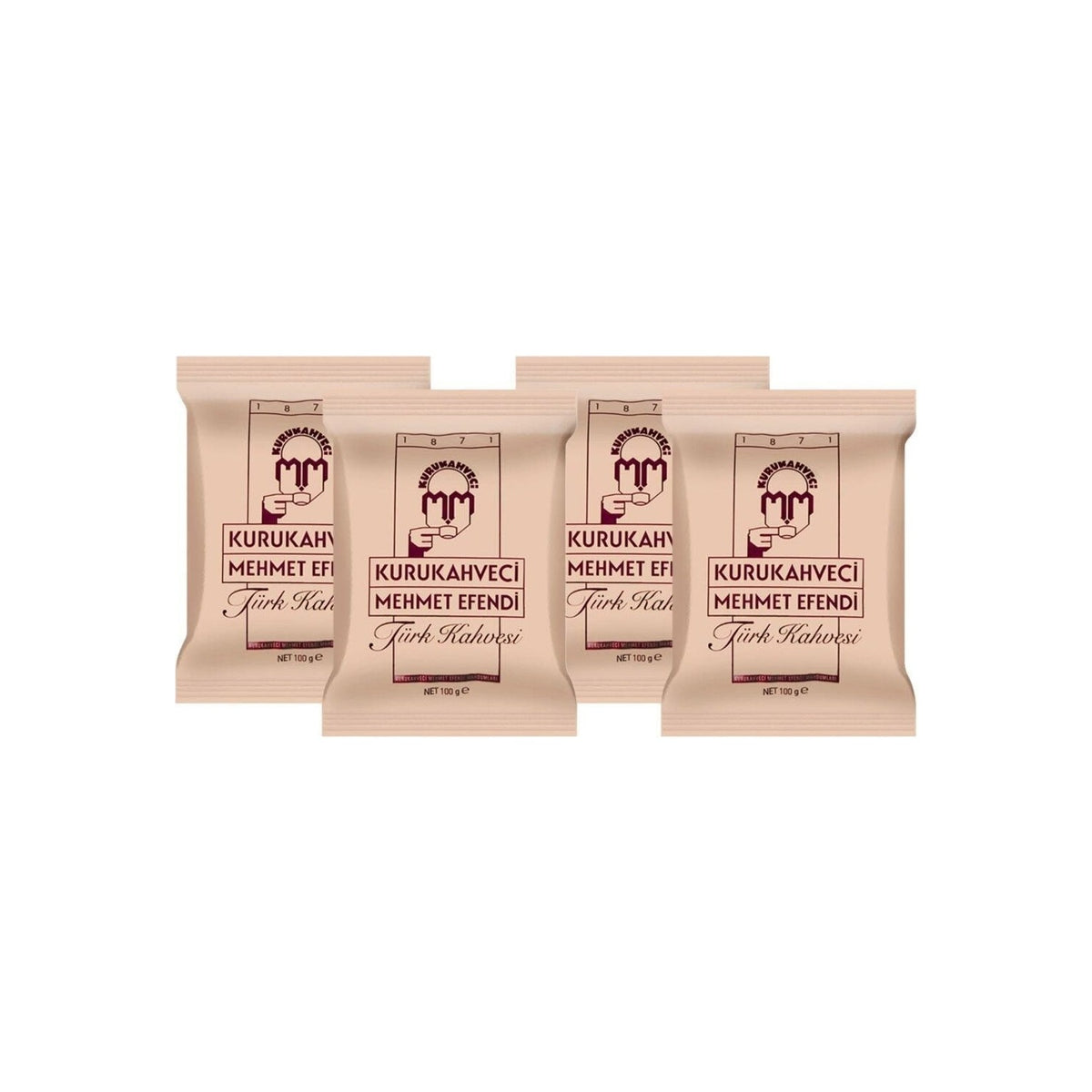 Kurukahveci Mehmet Efendi 100 gr x 4 Turkish Coffee - MALLTURK