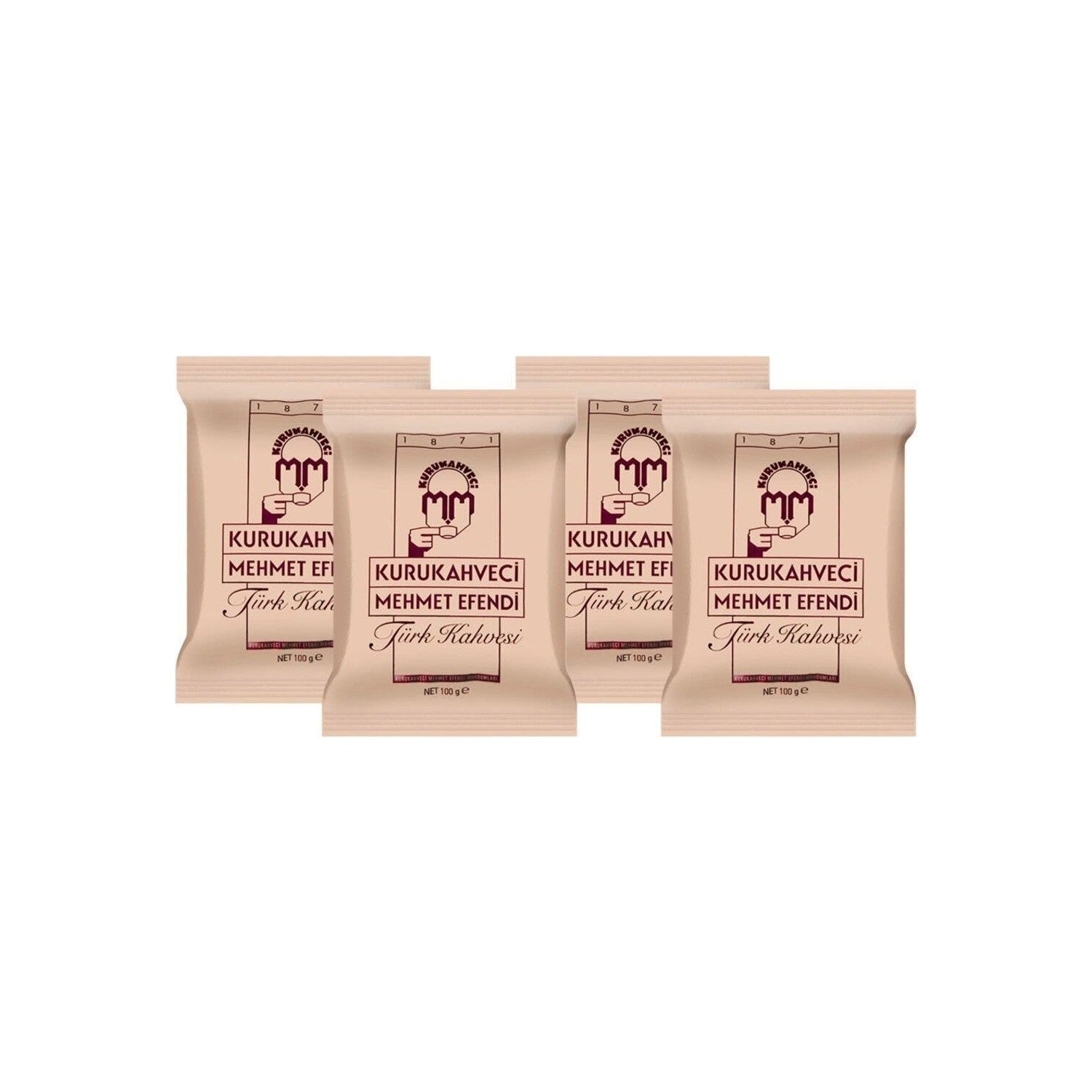 Kurukahveci Mehmet Efendi 100 gr x 4 Turkish Coffee - MALLTURK